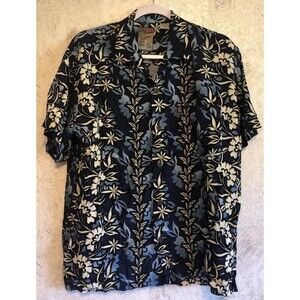 VTG Pineapple Connection Men Small Short Sleeve Button Floral Shirt Hawaiian